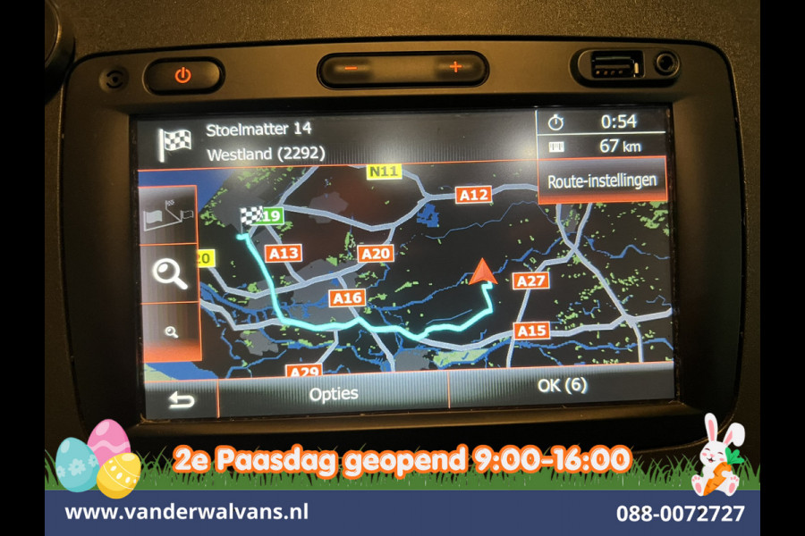 Opel Movano 2.3 Turbo 146pk L2H2 Dubbele cabine Euro6 Airco | Imperiaal | Omvormer | 2500kg Trekhaak Navigatie, Camera, Cruisecontrol, Parkeersensoren, 5-zits