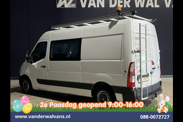 Opel Movano 2.3 Turbo 146pk L2H2 Dubbele cabine Euro6 Airco | Imperiaal | Omvormer | 2500kg Trekhaak Navigatie, Camera, Cruisecontrol, Parkeersensoren, 5-zits