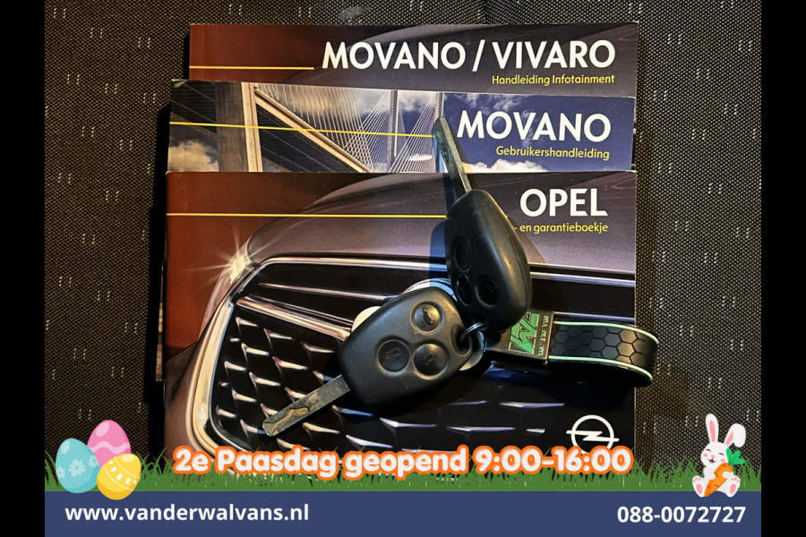 Opel Movano 2.3 Turbo 146pk L2H2 Dubbele cabine Euro6 Airco | Imperiaal | Omvormer | 2500kg Trekhaak Navigatie, Camera, Cruisecontrol, Parkeersensoren, 5-zits
