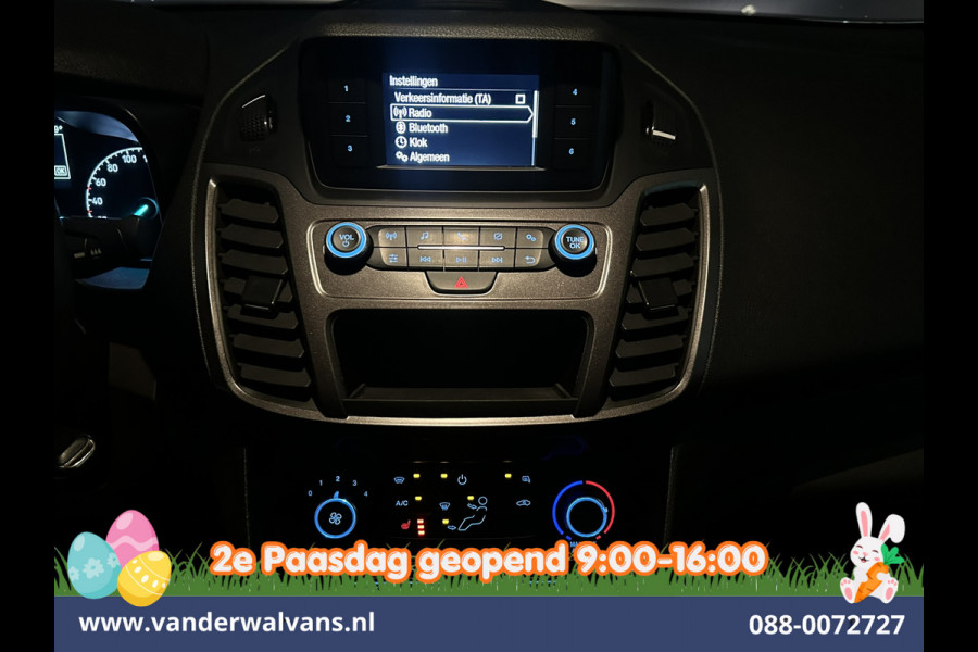 Ford Transit Connect 1.5 EcoBlue 100pk L2H1 *Rijklaar Direct Rijden* Euro6 Airco | 3-Zits | Cruisecontrol | Stoelverwarming | Verwarmde voorruit Parkeersensoren, Bijrijdersbank