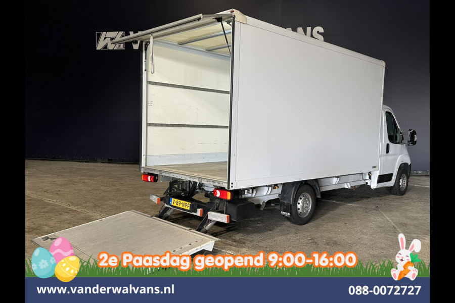 Peugeot Boxer 2.2 BlueHDi 141pk Bakwagen 436cm Lang Laadklep Euro6 Airco | Cruisecontrol | 1055kg laadvermogen Camera, Bijrijdersbank