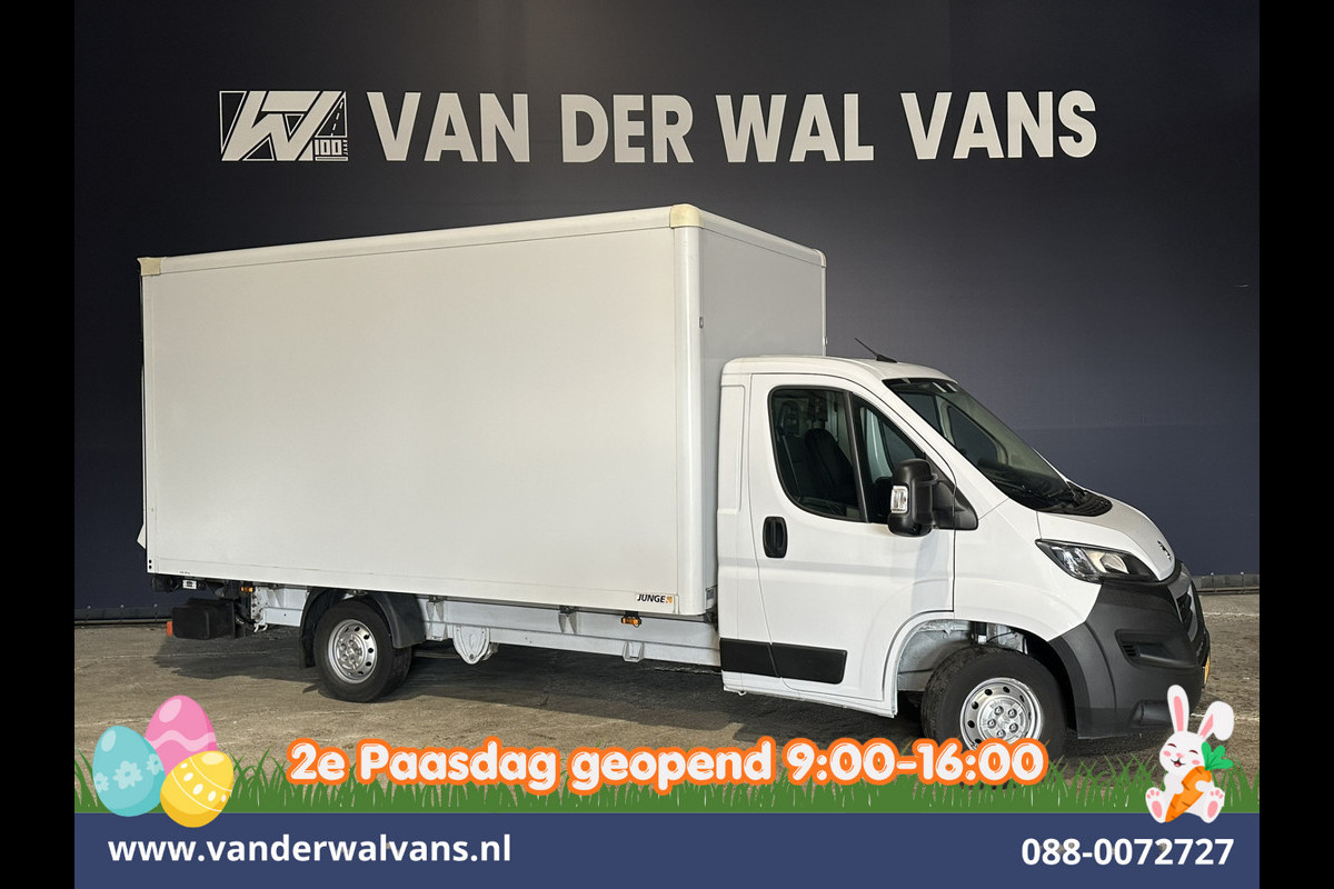 Peugeot Boxer 2.2 BlueHDi 141pk Bakwagen 436cm Lang Laadklep Euro6 Airco | Cruisecontrol | 1055kg laadvermogen Camera, Bijrijdersbank
