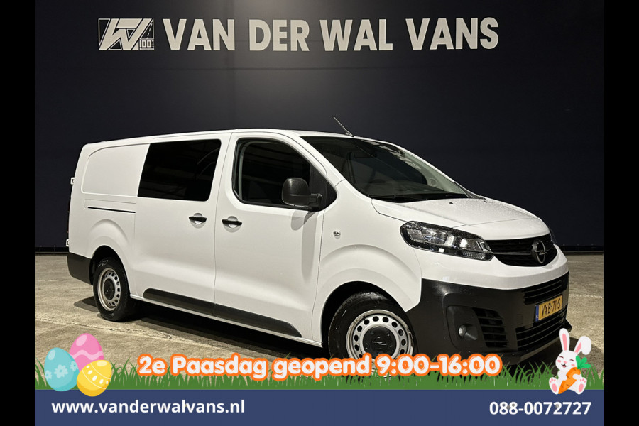Opel Vivaro 2.0CDTI 145pk L3H1 Dubbele Cabine Euro6 Airco | 6-Zits | Navigatie | 2500kg Trekhaak | Apple Carplay Android Auto, Cruisecontrol, Parkeersensoren
