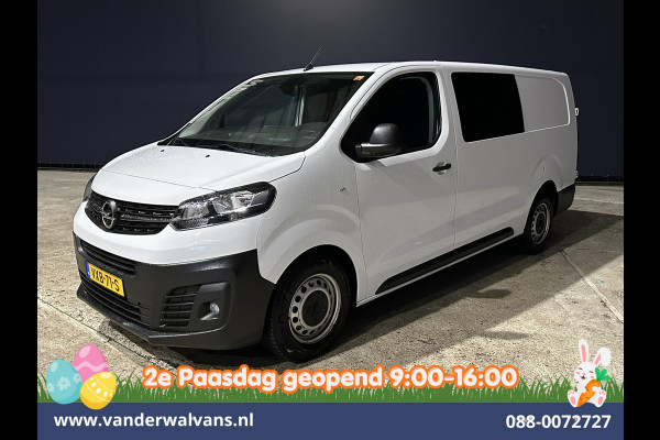 Opel Vivaro 2.0CDTI 145pk L3H1 Dubbele Cabine Euro6 Airco | 6-Zits | Navigatie | 2500kg Trekhaak | Apple Carplay Android Auto, Cruisecontrol, Parkeersensoren