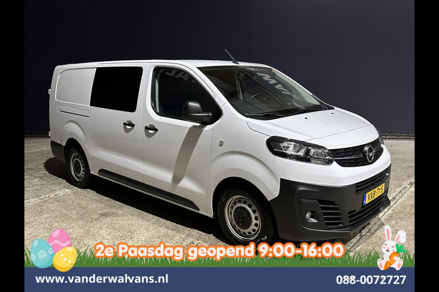 Opel Vivaro 2.0CDTI 145pk L3H1 Dubbele Cabine Euro6 Airco | 6-Zits | Navigatie | 2500kg Trekhaak | Apple Carplay Android Auto, Cruisecontrol, Parkeersensoren