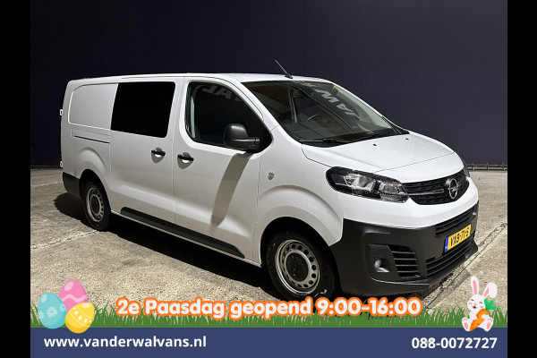 Opel Vivaro 2.0CDTI 145pk L3H1 Dubbele Cabine Euro6 Airco | 6-Zits | Navigatie | 2500kg Trekhaak | Apple Carplay Android Auto, Cruisecontrol, Parkeersensoren