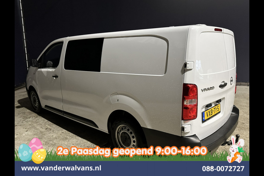 Opel Vivaro 2.0CDTI 145pk L3H1 Dubbele Cabine Euro6 Airco | 6-Zits | Navigatie | 2500kg Trekhaak | Apple Carplay Android Auto, Cruisecontrol, Parkeersensoren