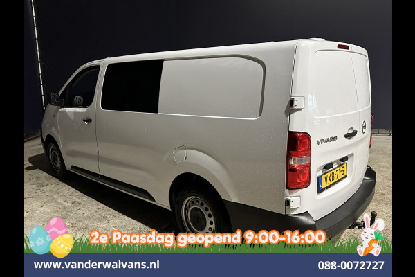 Opel Vivaro 2.0CDTI 145pk L3H1 Dubbele Cabine Euro6 Airco | 6-Zits | Navigatie | 2500kg Trekhaak | Apple Carplay Android Auto, Cruisecontrol, Parkeersensoren