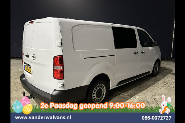 Opel Vivaro 2.0CDTI 145pk L3H1 Dubbele Cabine Euro6 Airco | 6-Zits | Navigatie | 2500kg Trekhaak | Apple Carplay Android Auto, Cruisecontrol, Parkeersensoren