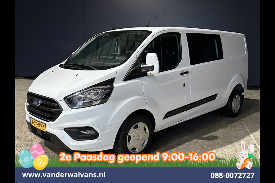 Ford Transit Custom 2.0 TDCI 131pk L2H1 Dubbele Cabine Euro6 Airco | 6-Zits | Navigatie | LED | Apple Carplay | Cruisecontrol Android Auto, Parkeersensoren, Stoelverwarming, Verwarmde voorruit, 2800kg trekvermogen