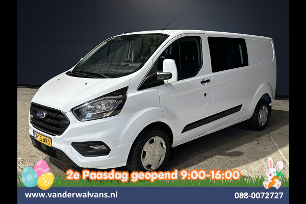Ford Transit Custom 2.0 TDCI 131pk L2H1 Dubbele Cabine Euro6 Airco | 6-Zits | Navigatie | LED | Apple Carplay | Cruisecontrol Android Auto, Parkeersensoren, Stoelverwarming, Verwarmde voorruit, 2800kg trekvermogen