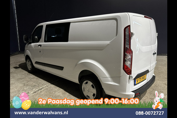 Ford Transit Custom 2.0 TDCI 131pk L2H1 Dubbele Cabine Euro6 Airco | 6-Zits | Navigatie | LED | Apple Carplay | Cruisecontrol Android Auto, Parkeersensoren, Stoelverwarming, Verwarmde voorruit, 2800kg trekvermogen