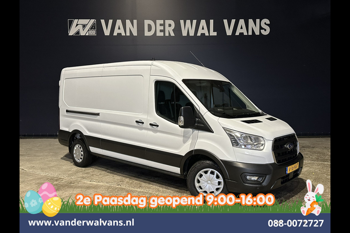 Ford Transit 2.0 TDCI 170pk L3H2 Euro6 Airco | Camera | Apple Carplay | Cruisecontrol | 2500kg Trekhaak Android Auto, Verwarmde voorruit, Parkeersensoren, Bijrijdersbank