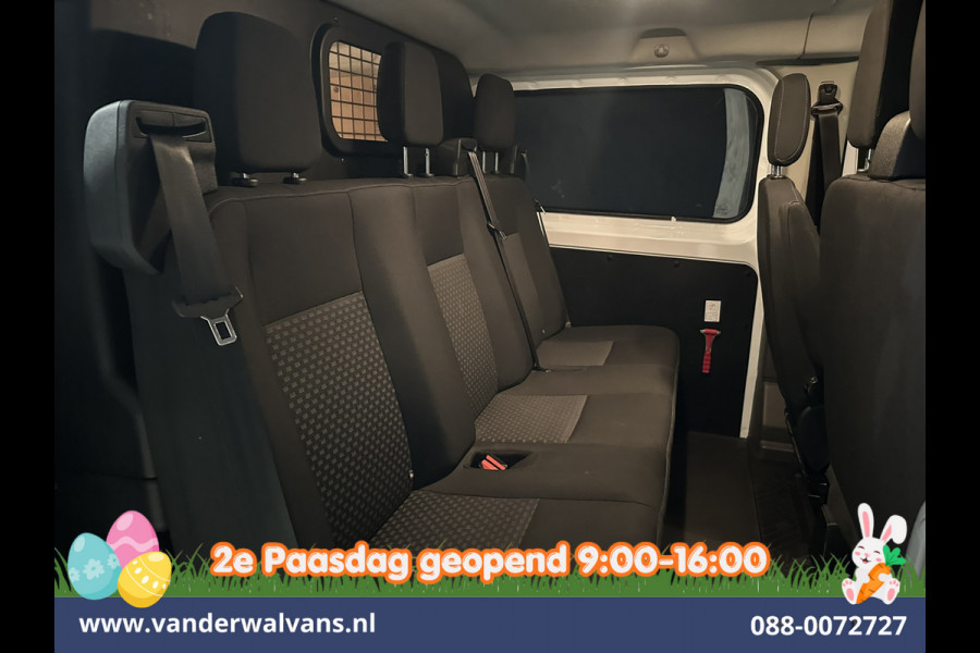 Ford Transit Custom 2.0 TDCI 170pk L2H1 Dubbele Cabine Euro6 Airco | 6-Zits | Camera | Navigatie | LED | Apple Carplay Android Auto, Cruisecontrol, Stoelverwarming, Verwarmde voorruit, Parkeersensoren, 2800kg trekvermogen, Dakdragers