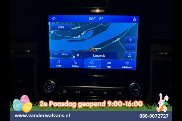 Ford Transit Custom 2.0 TDCI 170pk L2H1 Dubbele Cabine Euro6 Airco | 6-Zits | Camera | Navigatie | LED | Apple Carplay Android Auto, Cruisecontrol, Stoelverwarming, Verwarmde voorruit, Parkeersensoren, 2800kg trekvermogen, Dakdragers