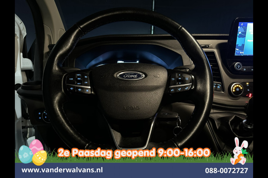Ford Transit Custom 2.0 TDCI 170pk L2H1 Dubbele Cabine Euro6 Airco | 6-Zits | Camera | Navigatie | LED | Apple Carplay Android Auto, Cruisecontrol, Stoelverwarming, Verwarmde voorruit, Parkeersensoren, 2800kg trekvermogen, Dakdragers
