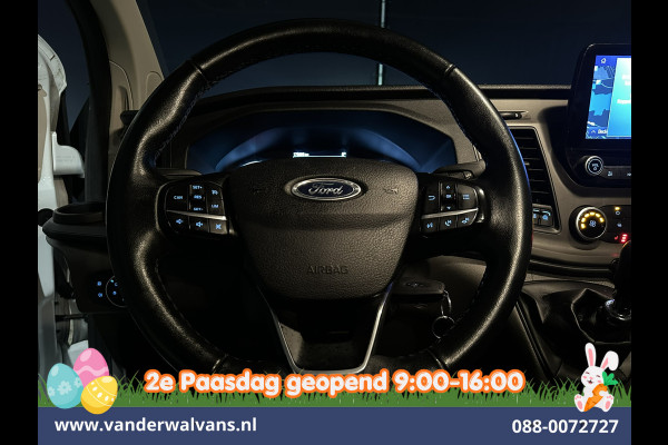 Ford Transit Custom 2.0 TDCI 170pk L2H1 Dubbele Cabine Euro6 Airco | 6-Zits | Camera | Navigatie | LED | Apple Carplay Android Auto, Cruisecontrol, Stoelverwarming, Verwarmde voorruit, Parkeersensoren, 2800kg trekvermogen, Dakdragers