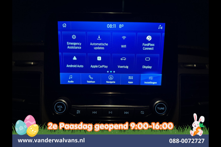 Ford Transit Custom 2.0 TDCI 170pk L2H1 Dubbele Cabine Euro6 Airco | 6-Zits | Camera | Navigatie | LED | Apple Carplay Android Auto, Cruisecontrol, Stoelverwarming, Verwarmde voorruit, Parkeersensoren, 2800kg trekvermogen, Dakdragers