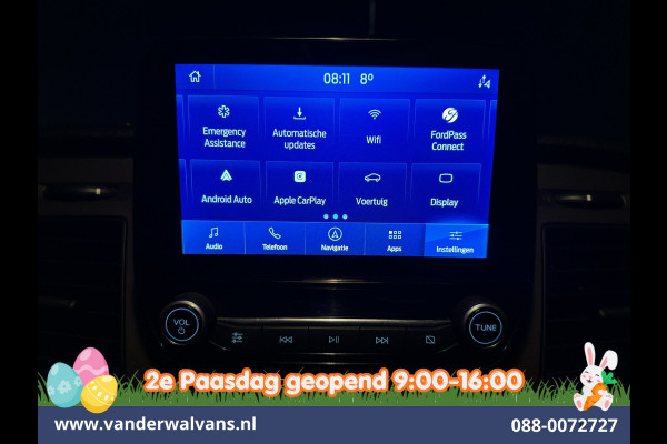 Ford Transit Custom 2.0 TDCI 170pk L2H1 Dubbele Cabine Euro6 Airco | 6-Zits | Camera | Navigatie | LED | Apple Carplay Android Auto, Cruisecontrol, Stoelverwarming, Verwarmde voorruit, Parkeersensoren, 2800kg trekvermogen, Dakdragers