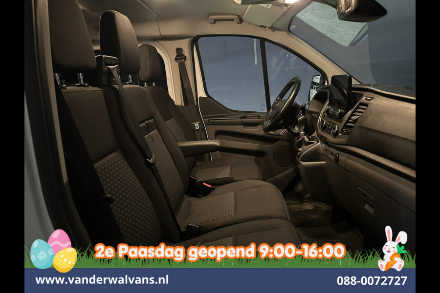 Ford Transit Custom 2.0 TDCI 170pk L2H1 Dubbele Cabine Euro6 Airco | 6-Zits | Camera | Navigatie | LED | Apple Carplay Android Auto, Cruisecontrol, Stoelverwarming, Verwarmde voorruit, Parkeersensoren, 2800kg trekvermogen, Dakdragers