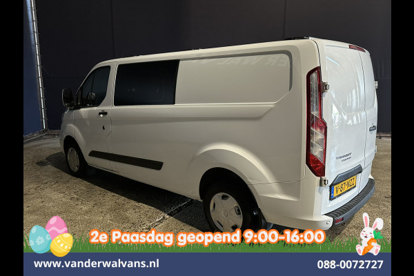 Ford Transit Custom 2.0 TDCI 170pk L2H1 Dubbele Cabine Euro6 Airco | 6-Zits | Camera | Navigatie | LED | Apple Carplay Android Auto, Cruisecontrol, Stoelverwarming, Verwarmde voorruit, Parkeersensoren, 2800kg trekvermogen, Dakdragers