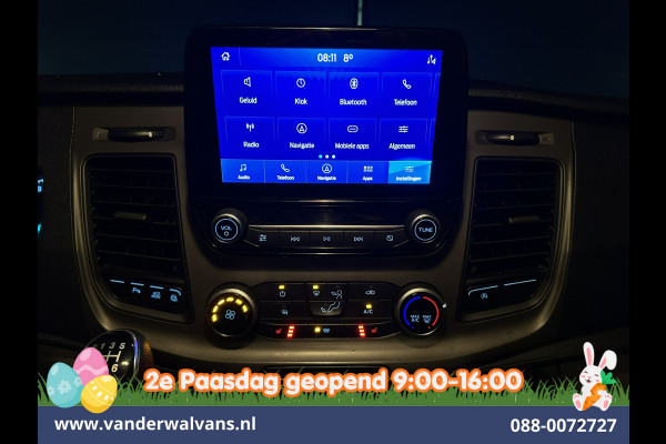 Ford Transit Custom 2.0 TDCI 170pk L2H1 Dubbele Cabine Euro6 Airco | 6-Zits | Camera | Navigatie | LED | Apple Carplay Android Auto, Cruisecontrol, Stoelverwarming, Verwarmde voorruit, Parkeersensoren, 2800kg trekvermogen, Dakdragers