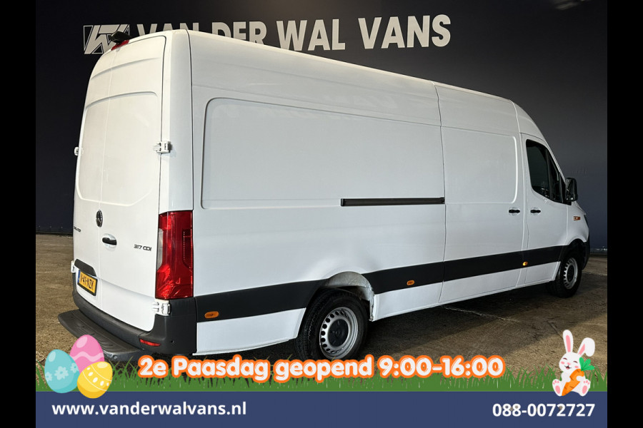 Mercedes-Benz Sprinter 317 CDI 170pk L3H2 Euro6 Airco | 360 graden Camera | Navigatie | Apple Carplay | Cruisecontrol Android Auto, Chauffeursstoel, Stoelverwarming, Parkeersensoren, Bijrijdersbank