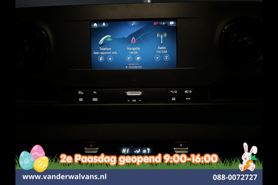 Mercedes-Benz Sprinter 317 CDI 170pk L3H2 Euro6 Airco | 360 graden Camera | Navigatie | Apple Carplay | Cruisecontrol Android Auto, Chauffeursstoel, Stoelverwarming, Parkeersensoren, Bijrijdersbank