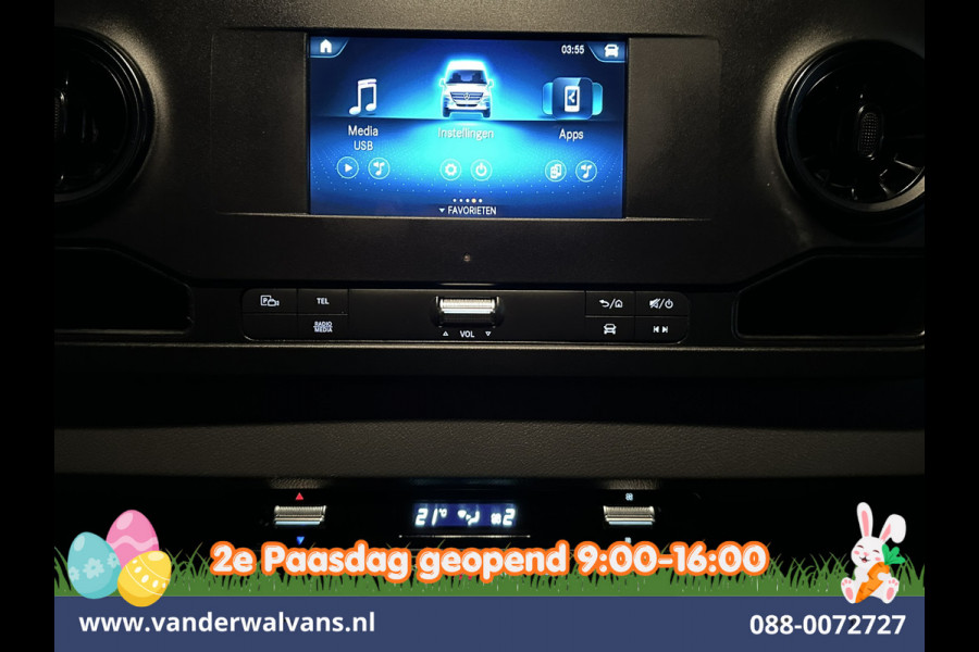 Mercedes-Benz Sprinter 316 CDI 164pk L3H2 Euro6 Airco | 2x Zijdeur | Camera | Apple Carplay | Chauffeursstoel Android Auto, Parkeersensoren, Bijrijdersbank