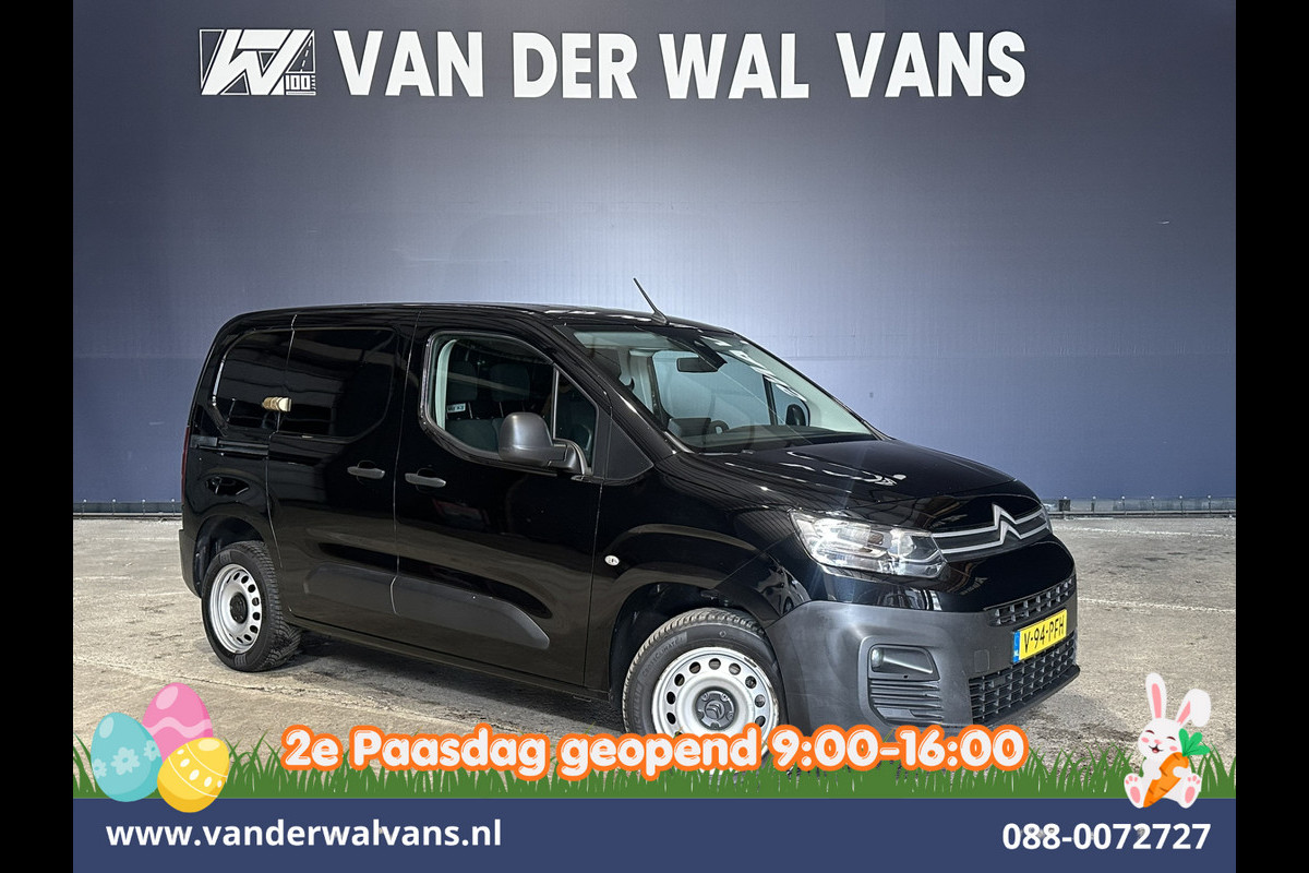 Citroën Berlingo 1.5 BlueHDI 131pk Automaat L1H1 Euro6 Airco | 3-Zits | Navigatie | Apple Carplay Android Auto, Cruisecontrol, Parkeersensoren, Bijrijdersbank
