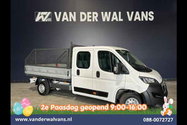 Peugeot Boxer 2.0 BlueHDI 130pk Pick up Dubbel Cabine Open laadbak Euro6 Airco | 7-Zits | Trekhaak | Navigatie