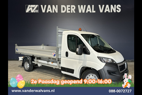Peugeot Boxer 2.2 BlueHDi 140pk Kipper Open Laadbak Euro6 Bijrijdersbank Bluetooth telefoonvoorbereiding
