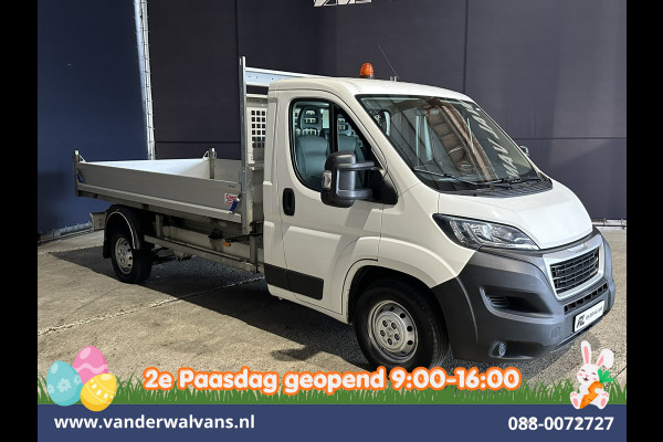 Peugeot Boxer 2.2 BlueHDi 140pk Kipper Open Laadbak Euro6 Bijrijdersbank Bluetooth telefoonvoorbereiding