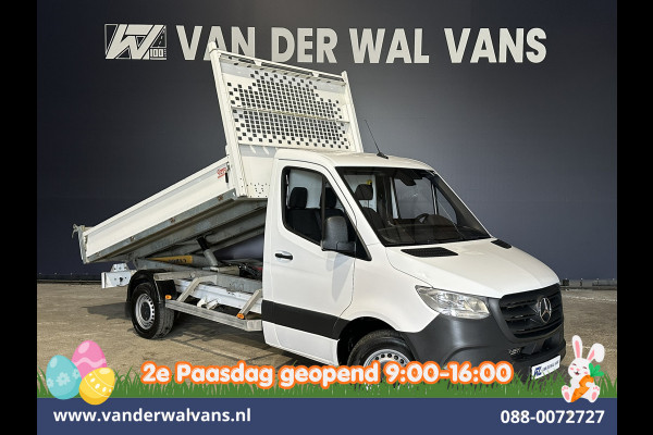 Mercedes-Benz Sprinter 317 CDI 170pk Pick up Kipper Open Laadbak Euro6 Airco | 2800kg Trekhaak | Bijrijdersbank