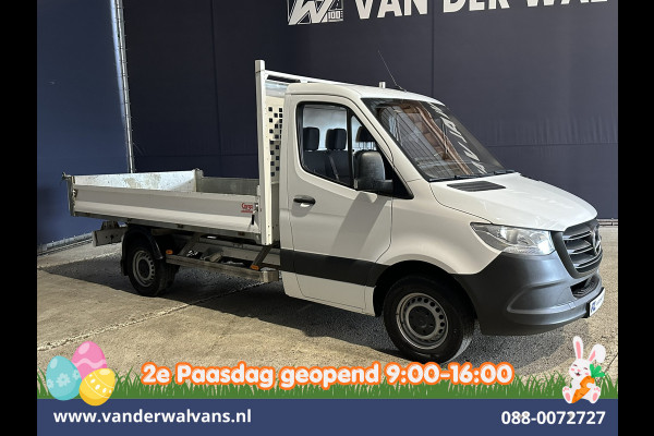 Mercedes-Benz Sprinter 317 CDI 170pk Pick up Kipper Open Laadbak Euro6 Airco | 2800kg Trekhaak | Bijrijdersbank