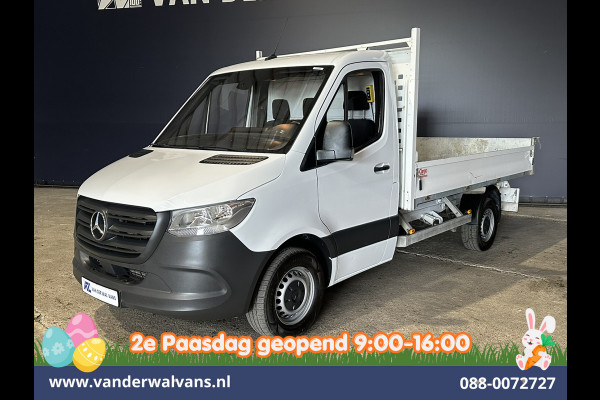 Mercedes-Benz Sprinter 317 CDI 170pk Pick up Kipper Open Laadbak Euro6 Airco | 2800kg Trekhaak | Bijrijdersbank