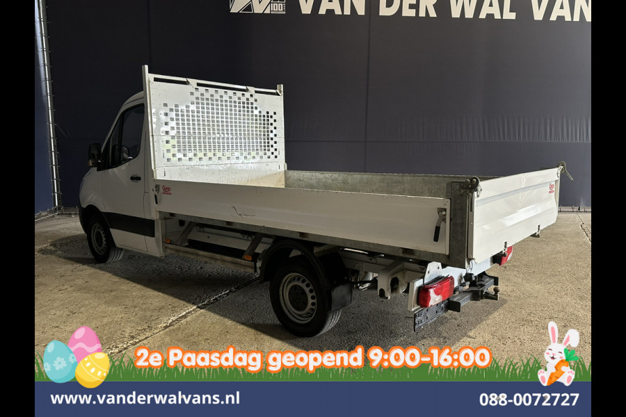 Mercedes-Benz Sprinter 317 CDI 170pk Pick up Kipper Open Laadbak Euro6 Airco | 2800kg Trekhaak | Bijrijdersbank