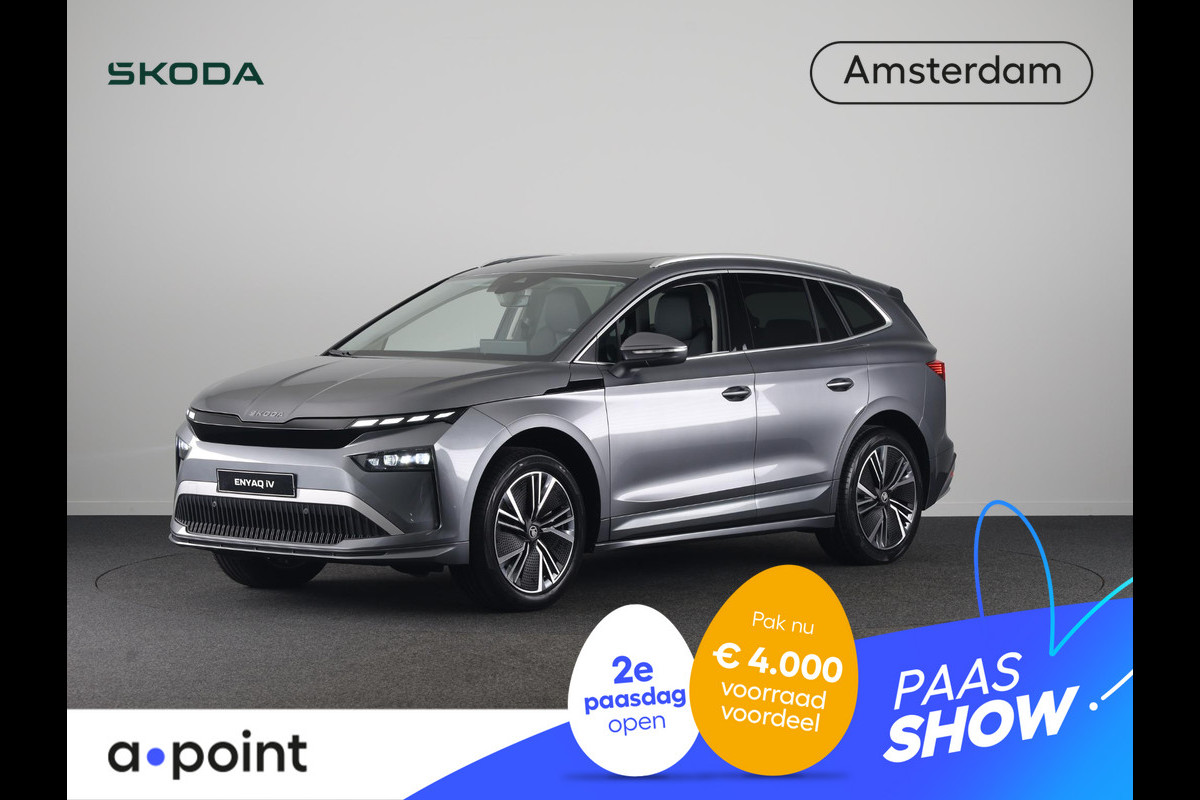 Škoda Enyaq 85 Business Edition 286 pk | Panoramadak | Lederen bekleding | Wegklapbare trekhaak | 20 inch lichtmetalen velgen