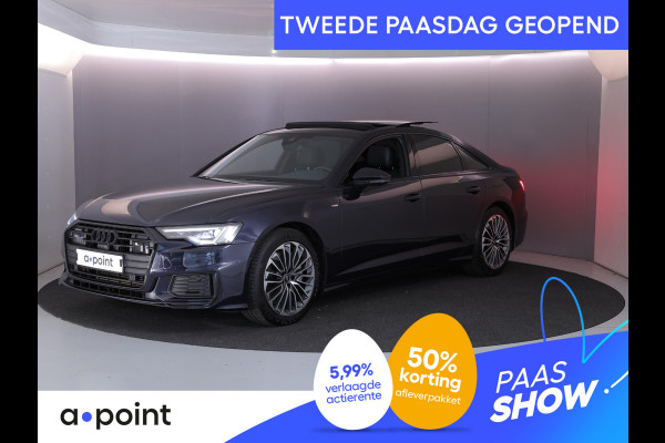 Audi A6 Limousine 50 TFSI e quattro S edition 299 pk S-tronic | SOH 91% | Navigatie | Panoramadak | Trekhaak (wegklapbaar) | Parkeersensoren (Park assist) | Rondomzicht camera | Stoelverwarming | S-Line |