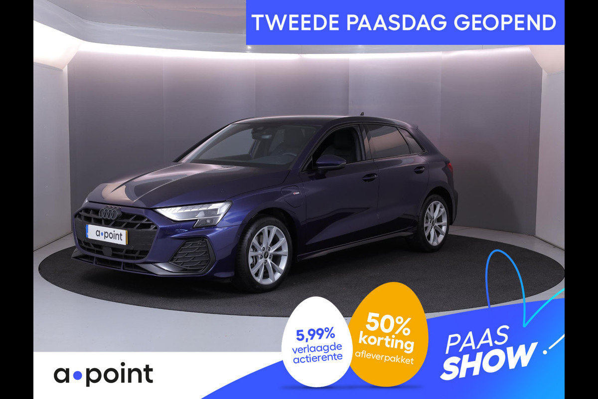 Audi A3 Sportback 40 TFSI e S edition 204 pk S-tronic | Verlengde garantie | Navigatie | Parkeersensoren (Park assist) | Achteruitrijcamera | Stoelverwarming | S-Line |