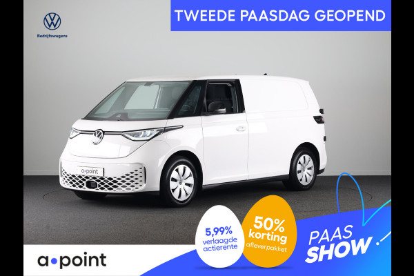 Volkswagen ID. Buzz Cargo 77 kWh 204 pk | Navigatie via App | SOH 97% | Trekhaak (wegklapbaar) | Partkeersensoren | Achteruitrijcamera | Stoelverwarming |