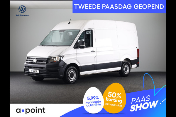 Volkswagen Crafter 35 2.0 TDI L3H2 140 PK | Navigatie via app | Bijrijdersbank | Airco | Side Assist | Inklapbare spiegels | Parkeersensoren voor en achter |