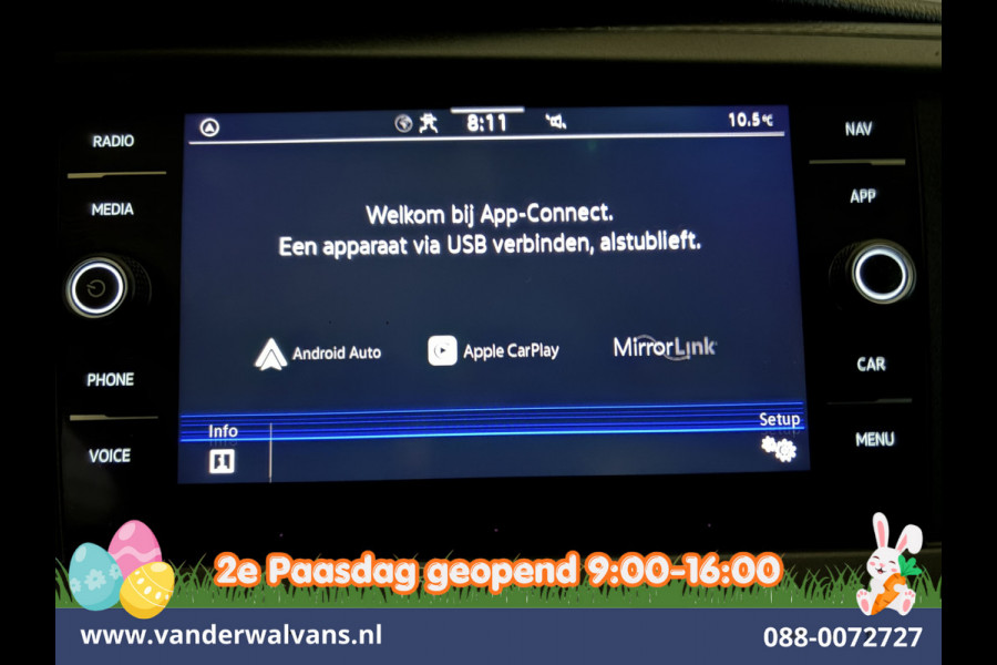 Volkswagen Transporter 2.0 TDI 150pk Automaat L1H1 Euro6 Airco | Camera | Apple Carplay | Cruisecontrol Android Auto, Parkeersensoren, Bijrijdersbank