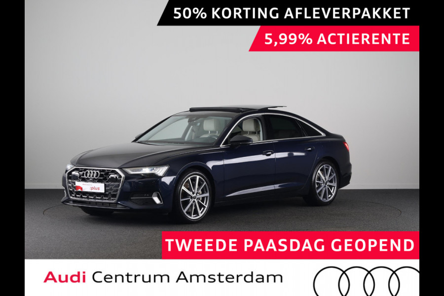 Audi A6 Limousine 50 TFSI e quattro Advanced edition 299pk | Panoramadak | Head Up display | B&O Audio  | Elektrisch verstelbare voorstoelen met geheugen