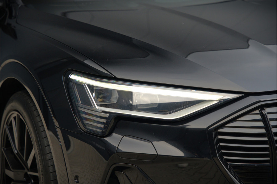 Audi e-tron e-tron 50 quattro Launch edition Black 71 kWh S-Line | Black Edition | Panoramadak | Memory Seat | Luchtvering | Adaptive Cruise Control | Keyless | Matrix LED | Stoelverwarming | NAP |
