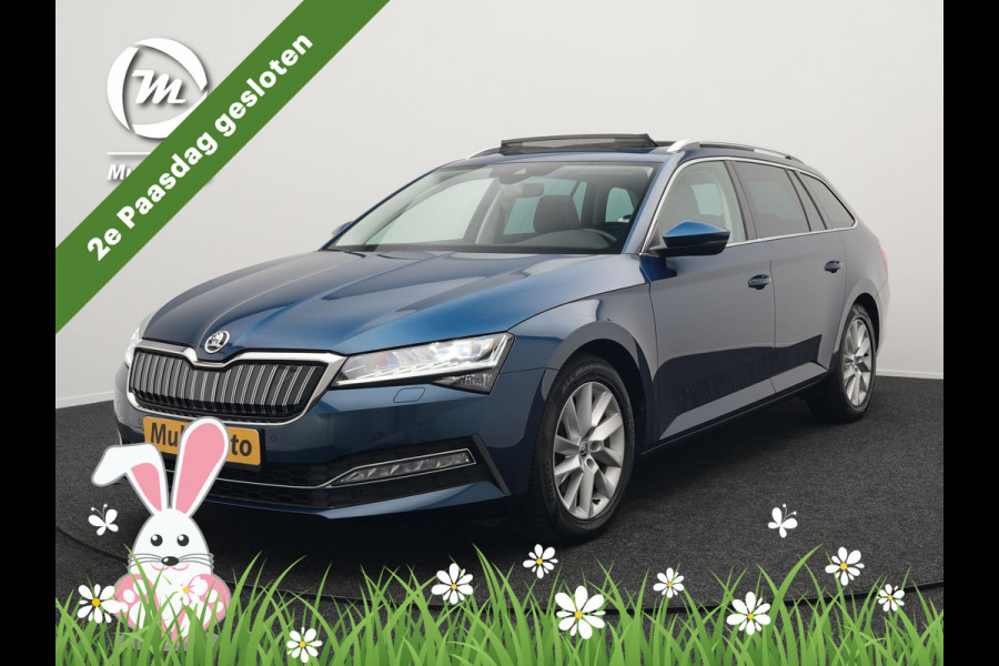 Škoda Superb Combi TSI iV Business Edition Plus Plug In Hybrid 218pk Dealer O.H. PHEV | Panodak | Cruise Control | Sportstoelen Memory & Verwarmd | Crystal LED | Apple Carplay | Virtual | DAB