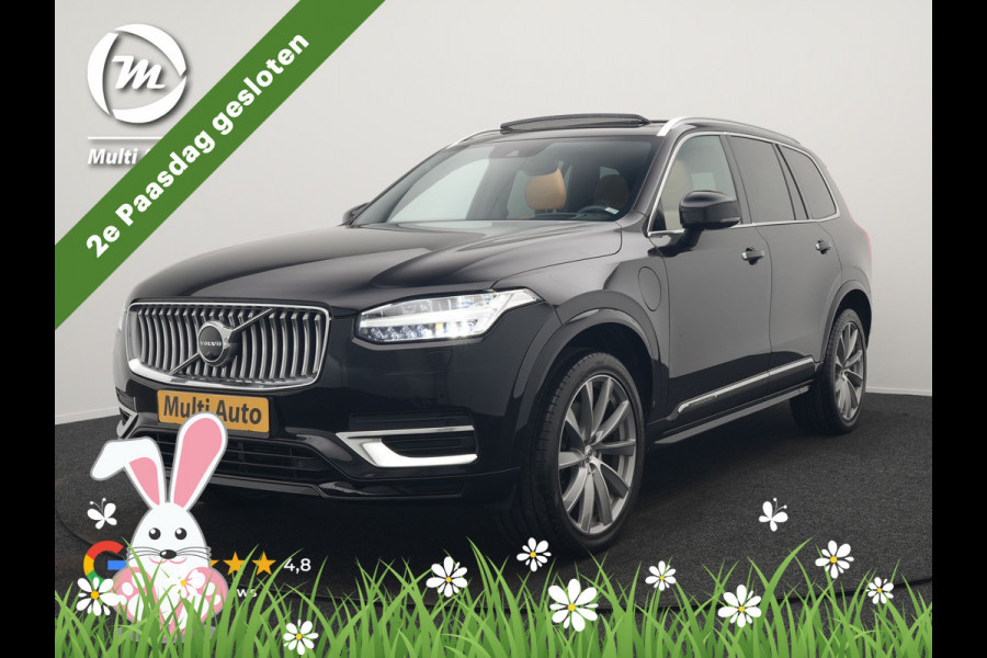 Volvo XC90 T8 Twin Engine AWD Inscription 7 Persoons PHEV 394pk Dealer O.H. | Panodak | Adaptive Cruise | Luxe Lederen Sportstoelen Memory & Verwarmd | 360 Camera | Head Up | Harman Kardon | Apple Carplay | Blis | Virtual | Navigatie | 21"L.M | Plug In Hybrid