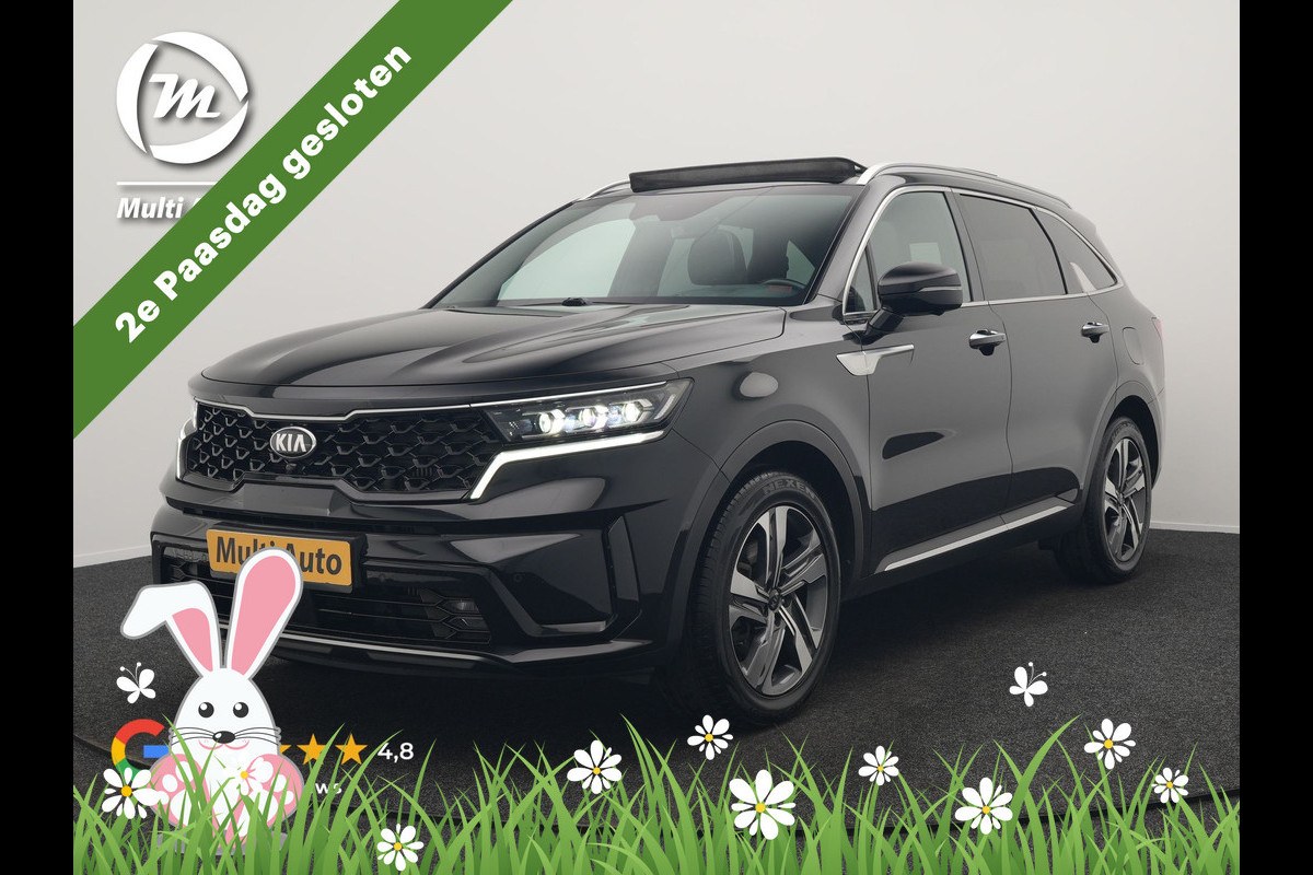 Kia Sorento 1.6 T-GDI 4WD ExecutiveLine PHEV 265pk Dealer O.H. | Trekhaak Afn. | Panodak | Adaptive Cruise | Head Up | Luxe Lederen Comfortstoelen Memory & Ventilatie | 360 Camera | Bose Sound | Stoelen & Stuur Verwarmd | Blis | Keyless | Plug In Hybrid