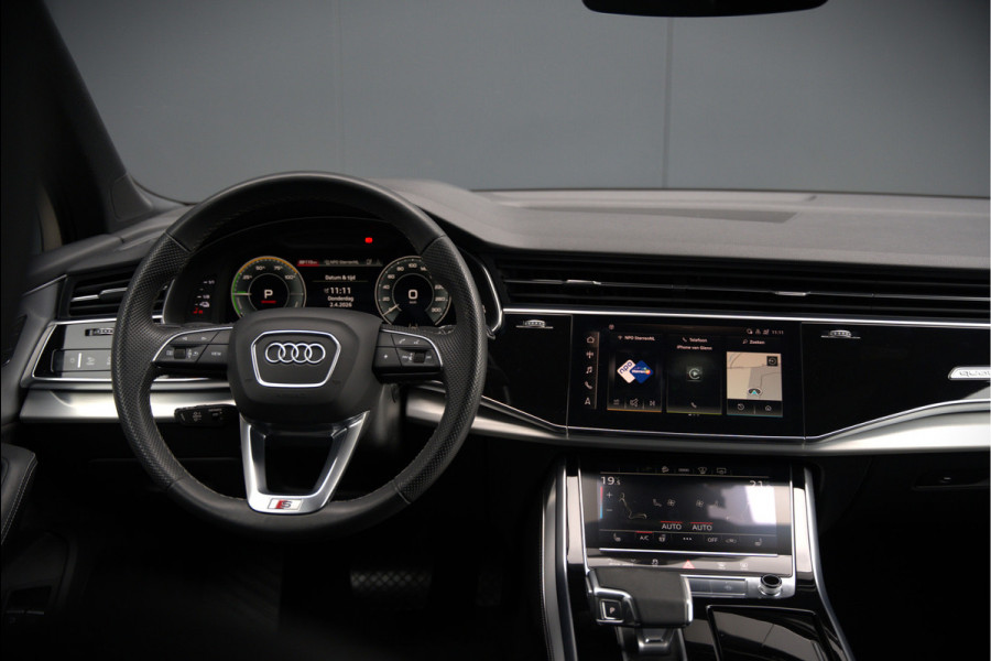 Audi Q7 55 TFSI e quattro Pro Line S S-Line | Bang & Olufsen | Panoramadak | Stoelverwarming | Stuurverwarming | Luchtvering | Head-Up Display | Memory Seats | Matrix LED | Apple Carplay | Adaptrive Cruise Control | Ambiance Verlichtin