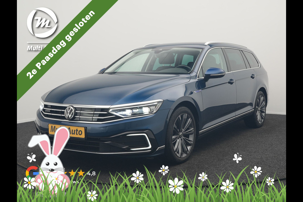 Volkswagen Passat Variant GTE Highline PHEV 218pk Dealer O.H | Trekhaak af Fabriek | Adaptive Cruise | Alcantara Sportstoelen Memory & Massage  | Virtual | Parkassist & Camera | 18"L.M | Matrix LED | Keyless | Plug in Hybrid